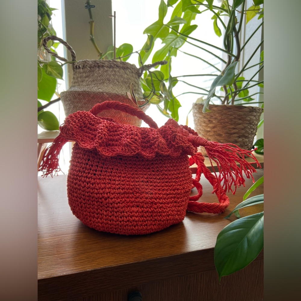 Target x Rhode red woven bucket bag